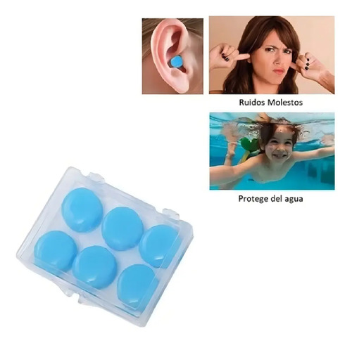 Tapones Para Los Oídos - 6 Silicona Hipoalergénica Moldeable 8
