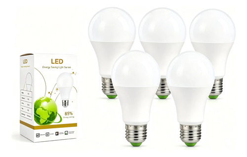 Pack 5 Ampolletas Led 15w E27 Sec Luz Cálida/fría Hbled 9