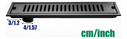 Drenaje Lateral Desagüe De Baño 40x10cm Rectangular Espesar 2