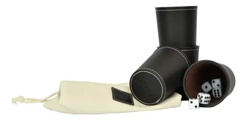 Juego De Mesa Juego De 4 Cachos De Eco Cuero Negro 5