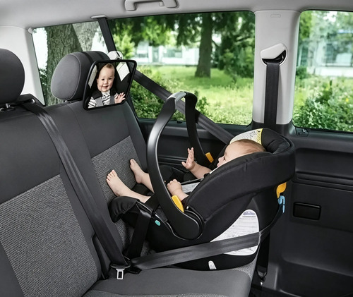 Espejo Retrovisor De Auto Para Seguridad De Niños Negro 11