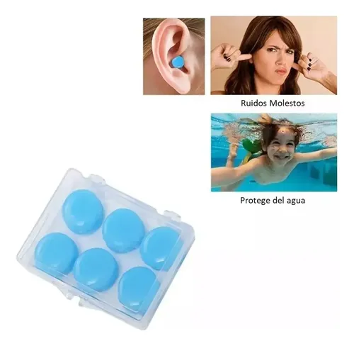 Tapones Para Los Oídos - 6 Silicona Hipoalergénica Moldeable 17