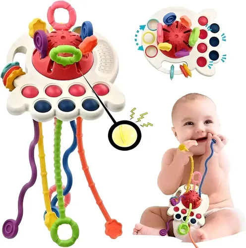 Juguetes Sensoriales Para Bebés Montessori 4 En 1 Multiuso 11