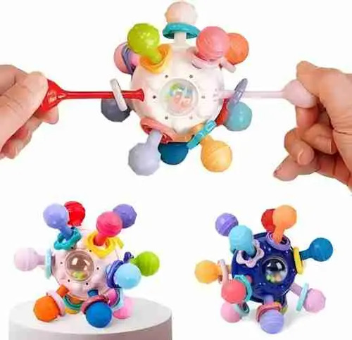 Juguetes Sensoriales Para Bebés Montessori 4 En 1 Pelota 3