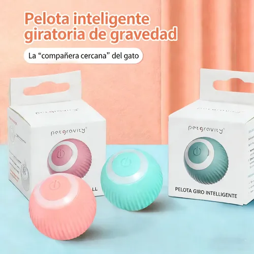 Pet Gravity Juguete Gato Bola Interactivo Inteligente Recarg Azul 9