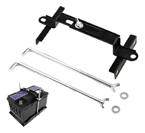 Soporte Fijador Batería Ajustable Auto Seguro Estabilizador 8