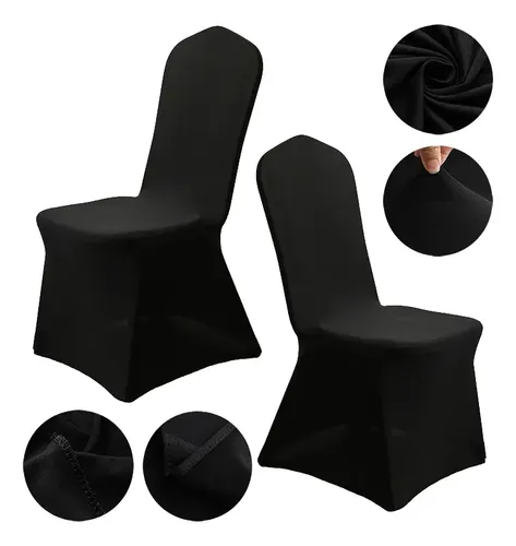 4 Unidades !! Funda Sillas Spandex Para Evento Blanco 19