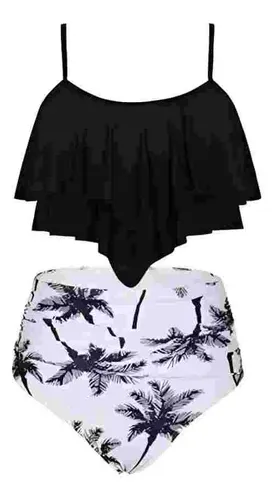 Bikini Alto En Punta Damasco Moda Sexy Traje De Baño 8