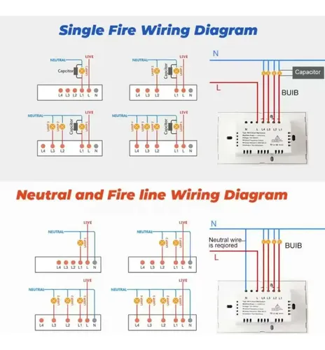 Apagador Inteligente Wifi Sin Cable Neutro 1,2 O 3 Canales 5