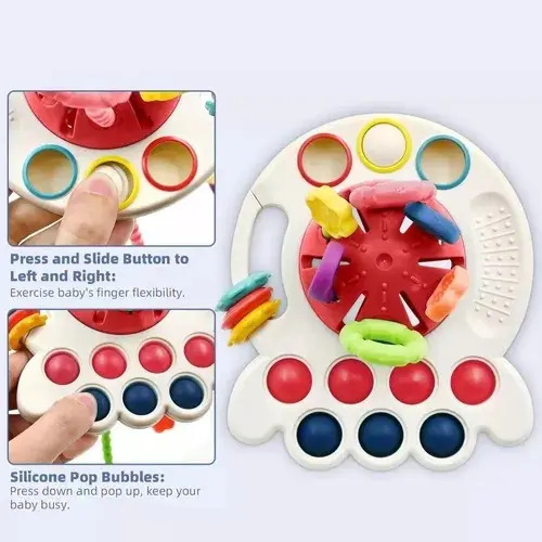 Juguetes Sensoriales Para Bebés Montessori 4 En 1 Multiuso 10