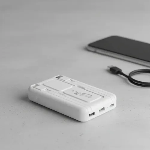 Powebank Ym-903 Compatible Con iPhone Con 10.000 Mah Blanco Blanco 8