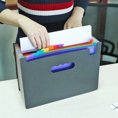 A4 Carpeta Organizadora Clasificadora Archivo 24 Fuelles 19
