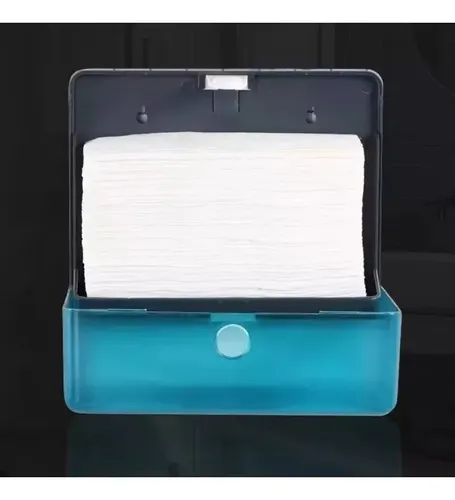 General Dispensador De Papel Toalla Interfoliada Azul Acero 3
