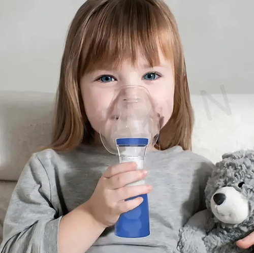 Nebulizador Portatil Niños Y Adultos Mesh Vaporizador Color Blanco Baerias No Incluidas Blanco 12