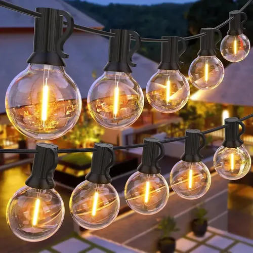 Cadena De 25 Luces De 15 M Que Se Puede Conectar En Serie Blanco Cálido 2