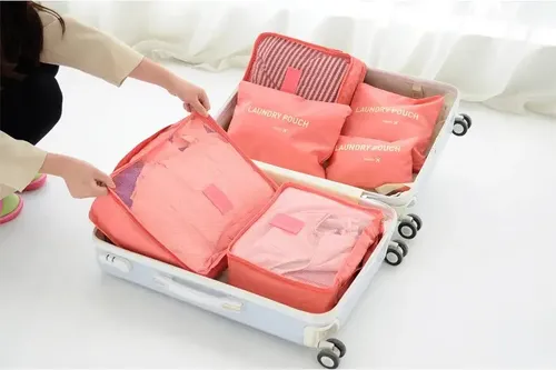 Set 6 Organizadores De Equipaje De Viaje Bolsa Ropa Interior 4