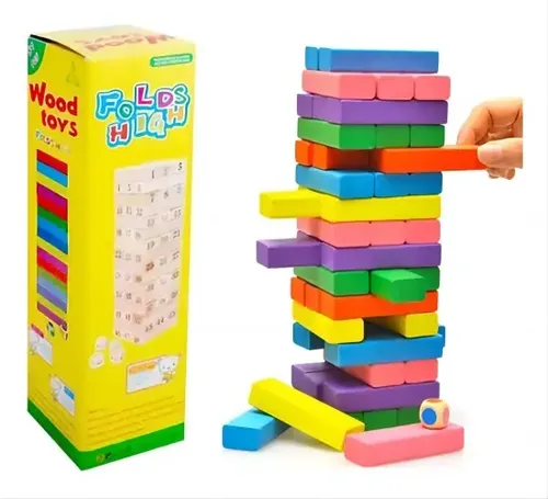 Juego Educativo De Bloques Construcción Coloridos 54 Pieza 7