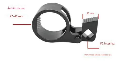 Llave Extractor De Axiales De Direccion 27-42mm Negro 19