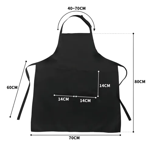 Pechera Gabardina Anti-manchas Y Anti-grasa Color Negro Dise Negro Batman 11