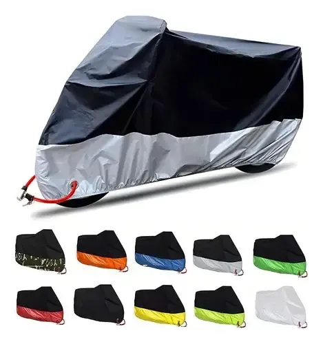 Funda Cubre Bicicleta Moto Carpa 100% Impermea 245*105*125cm Sujeto 12