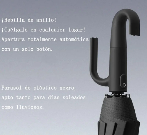 Plegable Paraguas Automático Antivendaval 20 Huesos Colgable 3