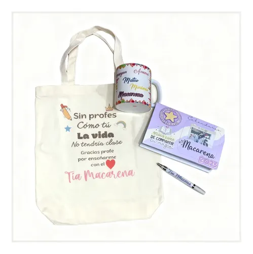 Bolsa Algodon Biodegradable Reusable 10 Unidads 35x40cm Blanco Mochila 5