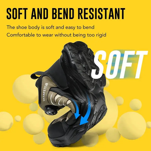 Botas De Seguridad Hombre Trabajo De Zapato Tenis Industrial 19