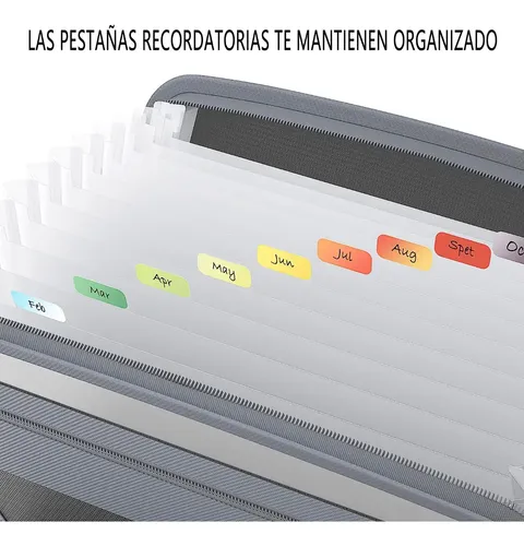 13 Carpetas De Administrador De Archivos Tipo Cremallera Negro 14
