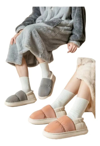 Pantuflas Todo Incluido Impermeables Y De Algodón Polar 12