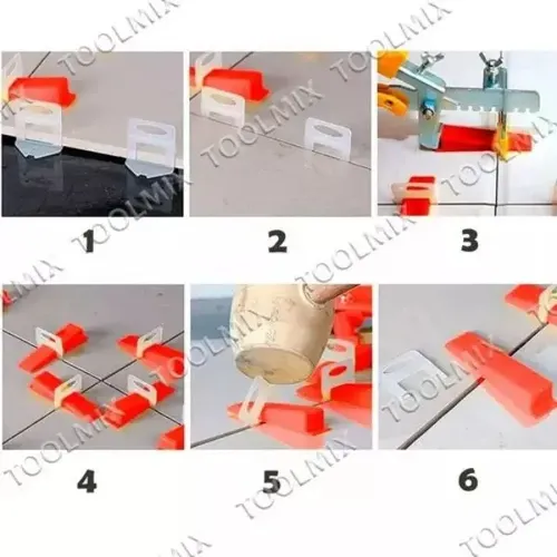 Clips Separador Nivelador De Cerámica 1.5mm / 100pcs Transparente 3
