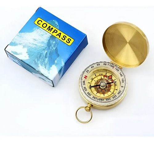 Brujula Vintage Estilo Antigua Camping Outdoor Envio Gratis Dorado 13
