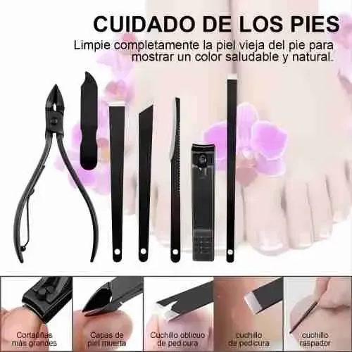 Set De Herramientas De Manicura Y Pedicura Kit Uñas 24pcs 9