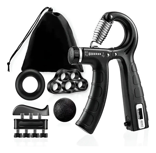 Hand Grip Set Pinza Resistencia Hand Grip Ejercicio Muñeca Negro 19