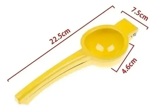 Exprimidor Manual Doble Mango Acero 2-en-1 Cocina Amarillo 16