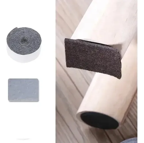 Almohadilla Protectora De Fieltro Para Sillas Mesas Muebles Gris Claro 17