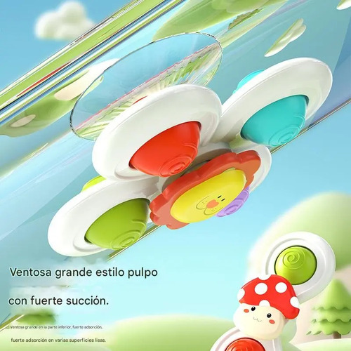 Juguetes Sensorial Giratorios Spinner Con Ventosa Para Bebé 17