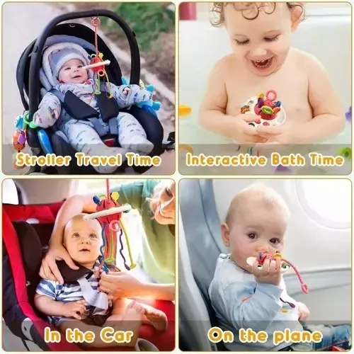 Juguetes Sensoriales Para Bebés Montessori 4 En 1 Multiuso 13