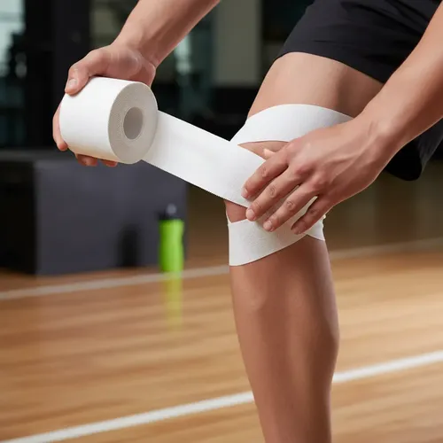 Cinta Tape Rígida Sportape 3,8cmx10mtrs Soccer Rugby Voley Blanco 5