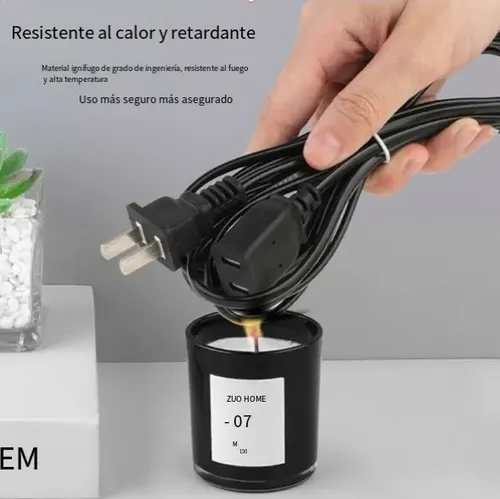 Extensión Electrica 5 Metros 200w Para Cámara,led,adaptador Blanco 12