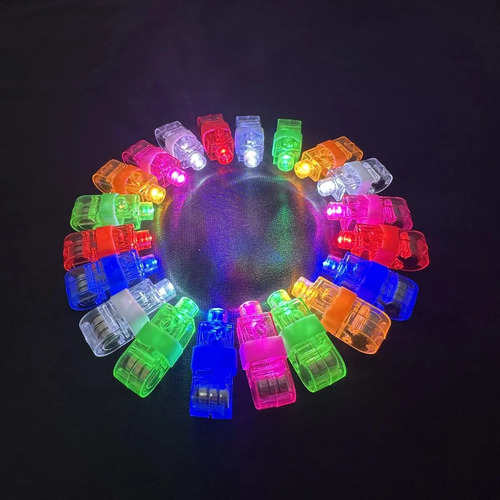 36 X Anillo Dedo Luminoso Led Puntero Sorpresa Cumpleaños Color 11
