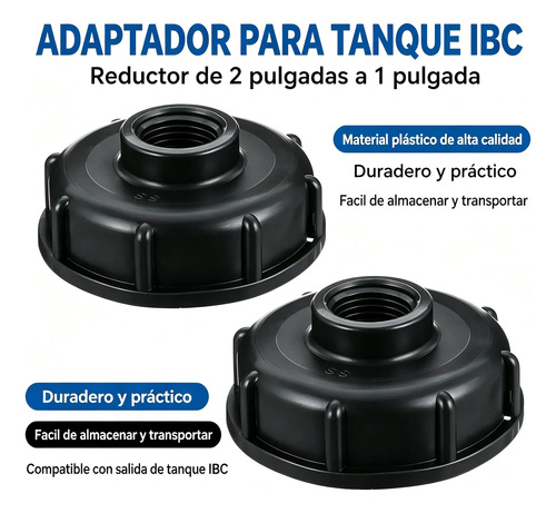 Tapa Adaptador S60x6 Ibc Ó Bidón Con Salida1pulgada 32mm 2pc 20