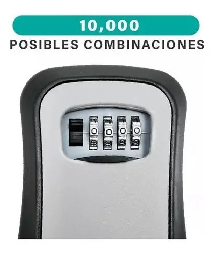 Caja Fuerte De Almacenamiento De Llaves Montada En La Pared Gris 5