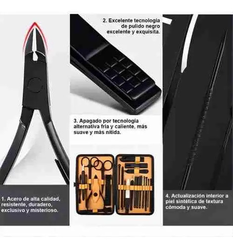 Set De Herramientas De Manicura Y Pedicura Kit Uñas 24pcs 11