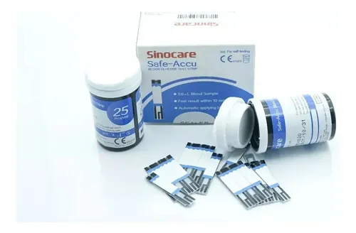 50 Tiras Reactivas Glucosa Glicemia Safe Accu Envio Gratis Blanco 13