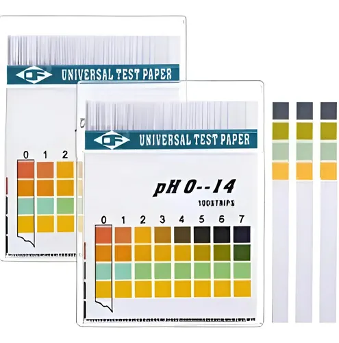 Papel Medicion Ph Profesional 100 Tiras 0-14 Calidad Stgo. Blanco 9