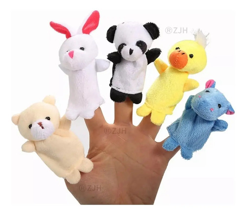 Familia Dedo Títeres Didacticos Papá Dedo Bebé Dedo 10 Pz 9