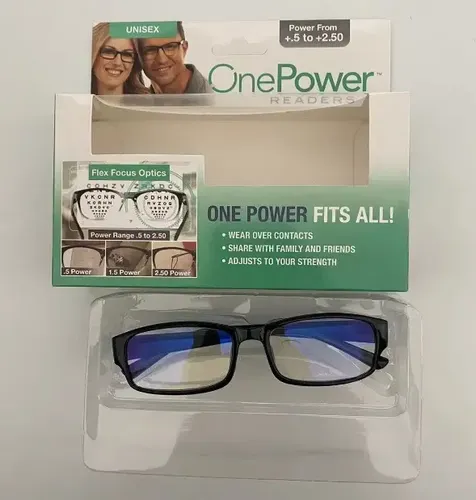 Lentes De Lectura Multifocal One Power Rango 0.5- 2.75 Tv Negro 6