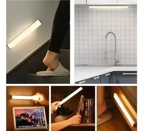 Led Con Sensor Movimiento Cocina Armarios Escale Gabinetes Blanco 8