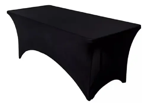Funda Mantel Spandex Hota Negro 180x75cm Rectangular Hipoalergénico Liso 16