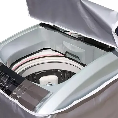 Funda Para Lavadora Impermeable/funda Para Lavadorasecadora Plateado 6